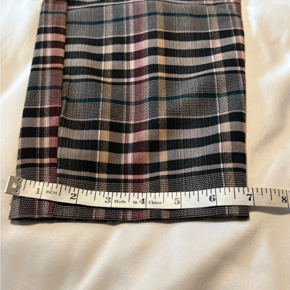 Jules & Leopold Plaid Tie Waist Pants XL Ankle Career Trouser